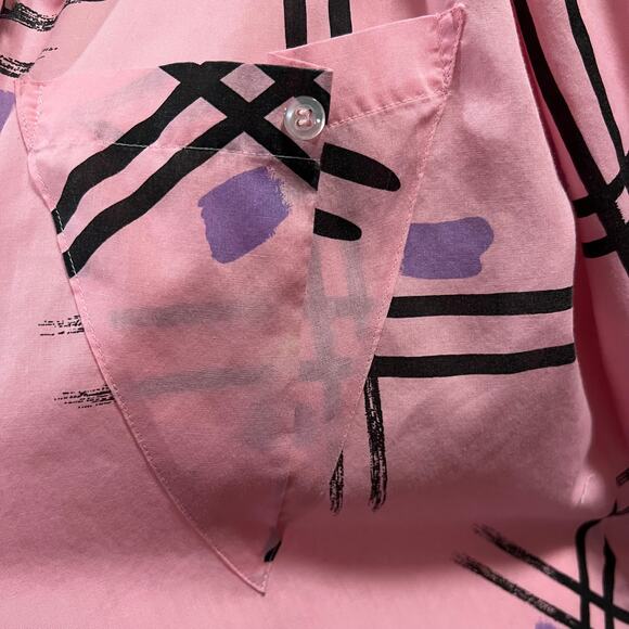 Bentley Women's Vintage 80's Button Down Blouse Size M - Picture 4 of 6